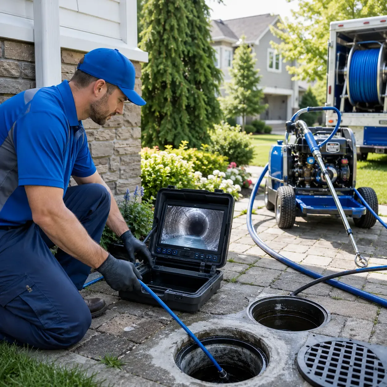 Outdoor drain cleaning professionals serving West Point, IA