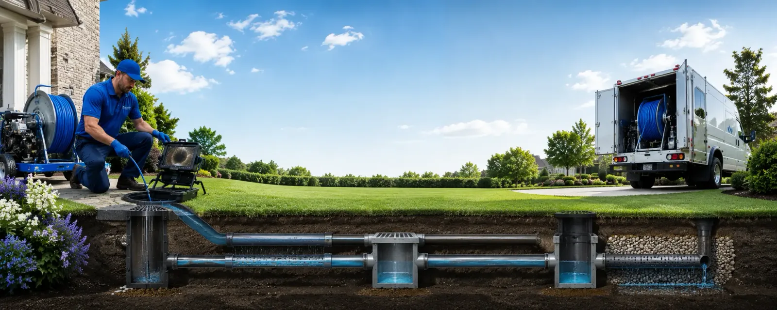 Outdoor drain cleaning information for West Point, IA